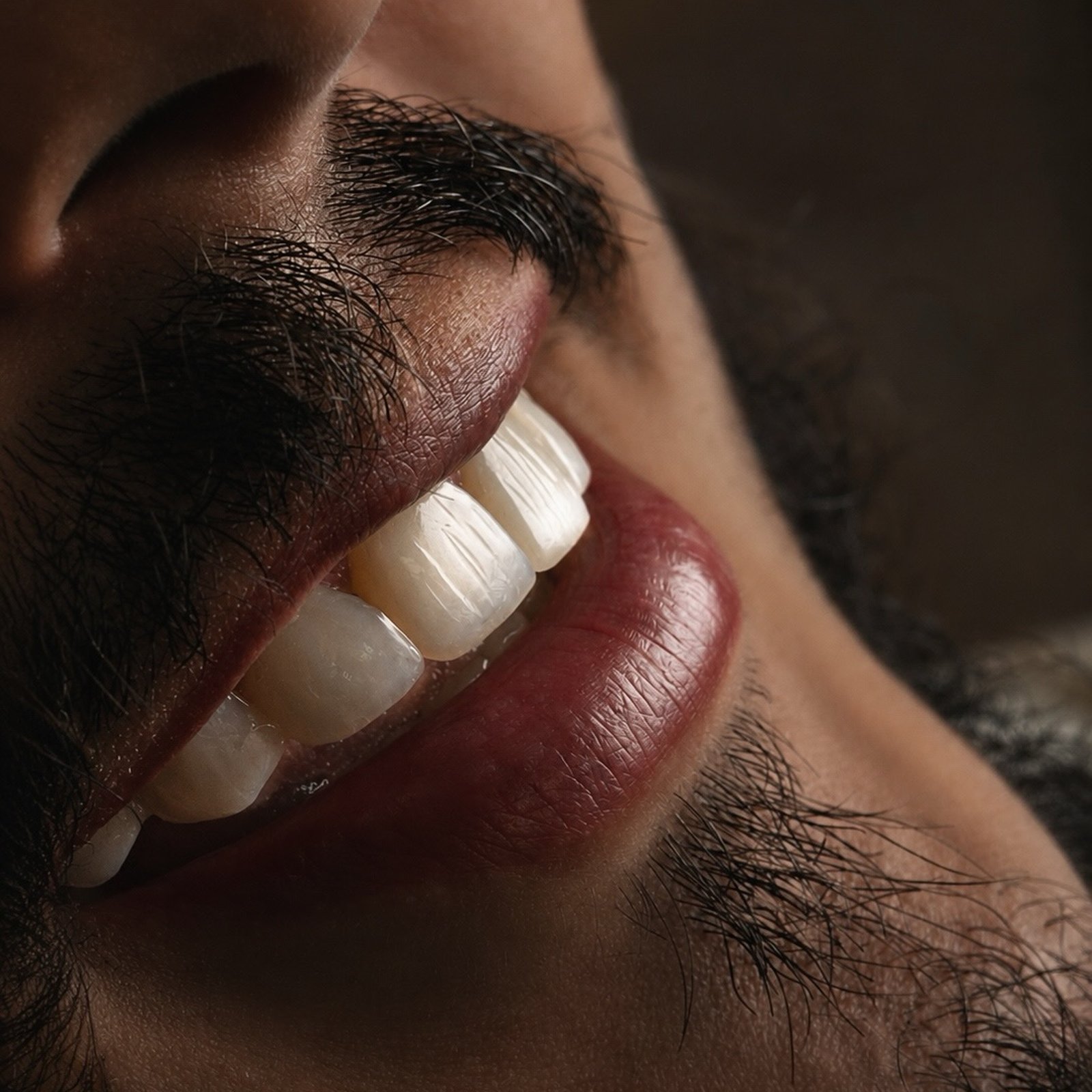 Detalhe de facetas finalizadas